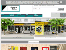 Tablet Screenshot of janssen-buecher.de